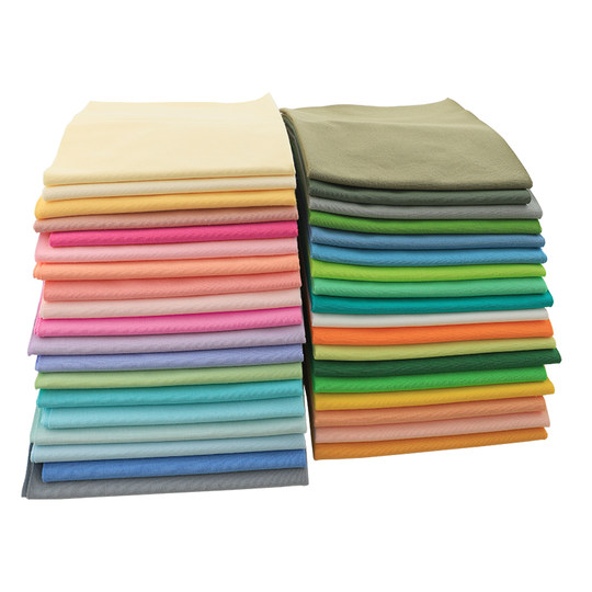 Pure Cotton T-Shirt, Solid Color, Single-Sided Jersey Knit Fabric, Baby Clothes, Summer Thin Breathable Plain Weave Fabric, Xinjiang Cotton Fabric