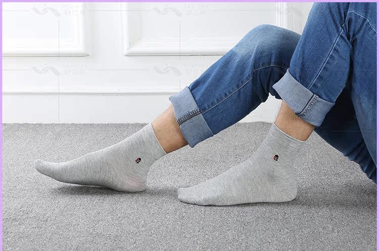 Vớ hoa màu xanh mới tốt vớ sợi tre khử mùi 