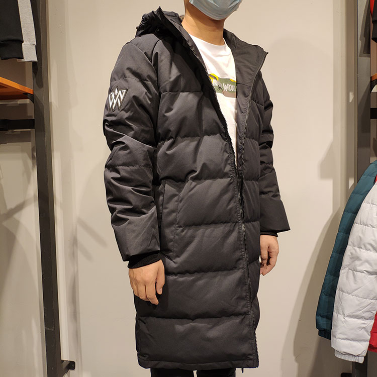 鸟 羽绒服 2018 áo khoác dài trùm đầu mùa đông mới dày 2085025 2085115 áo phao cổ lông