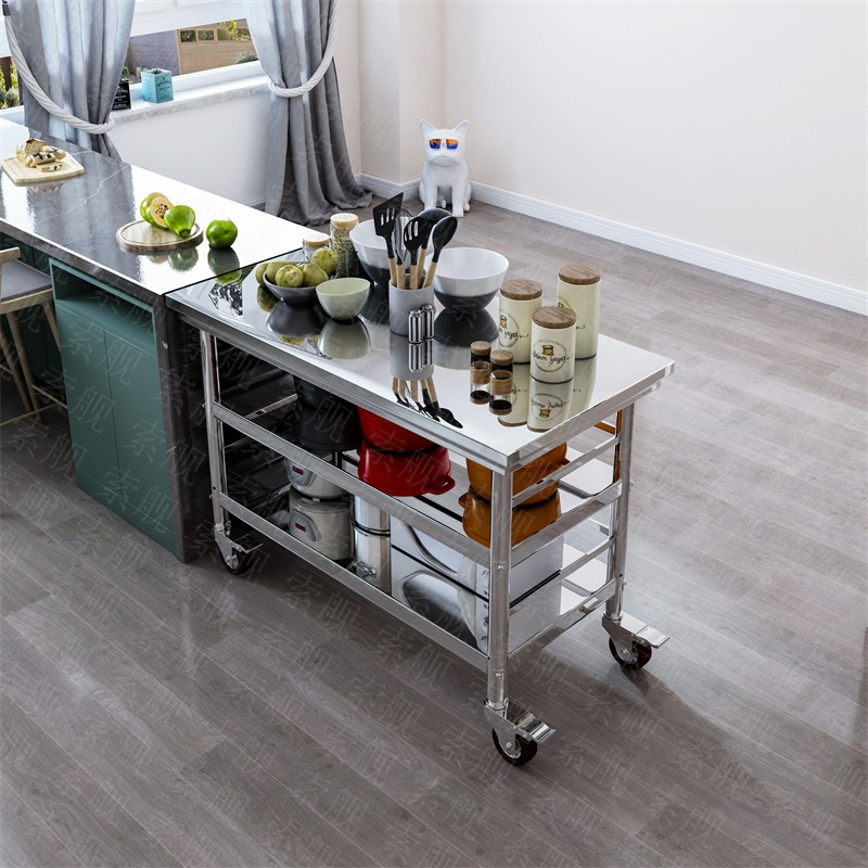 Three-storey stainless steel table kitchen with fenced hotels kitchen with fenced hotels kitchen for commercial use