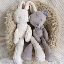 British baby sleep ins doll Net red Bunny Rabbit comforter towel Sleep Rabbit doll Plush doll toy