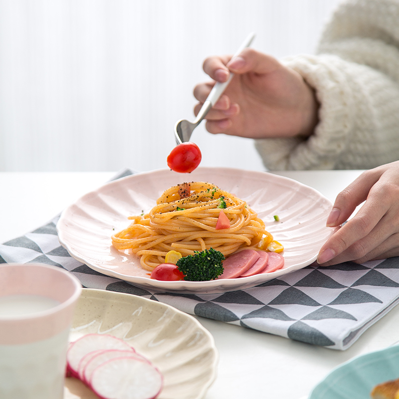 Lototo ceramic tableware Korean lovely rainbow such use household individual students eat nice bowl of soup bowl