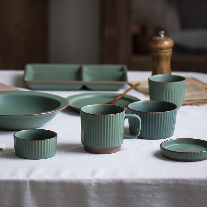 Lototo Japanese ceramics tableware dinner plate restoring ancient ways of household rainbow such as bowl dish salad bowl dish dish creative dishes