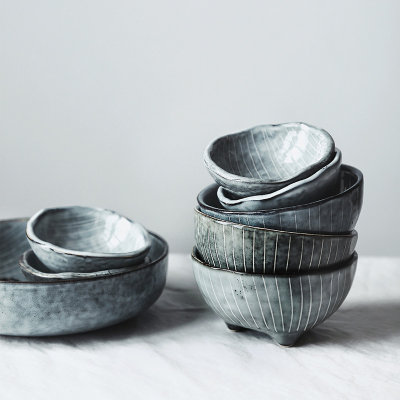 Lototo Japanese ceramics retro rice bowls creative household bowl of breakfast cereal yoghurt sauce bowl bowl bowl of children