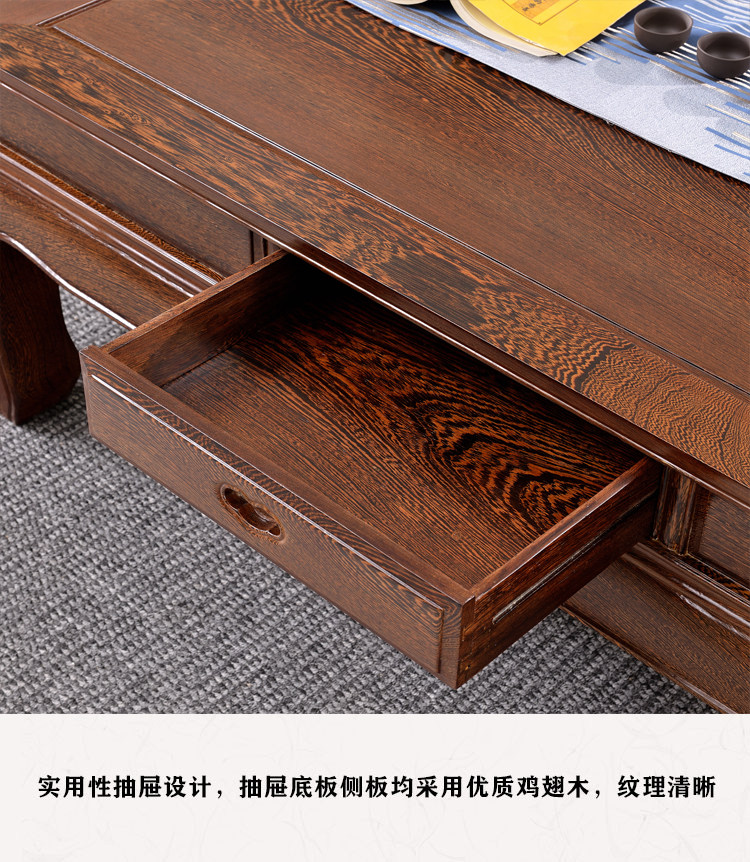 Махогани диван 红木家具鸡翅木客厅沙发五件套整装中式仿古大户型实木沙发组合 29534