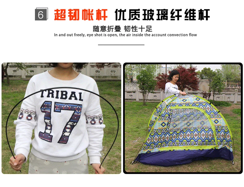 Lều dã ngoại Himalayan bật lên hoàn toàn tự động ngoài trời Công viên dã ngoại mùa xuân mở nhanh Lều trẻ em di động lều cắm trại 4 người dựng lều cắm trại