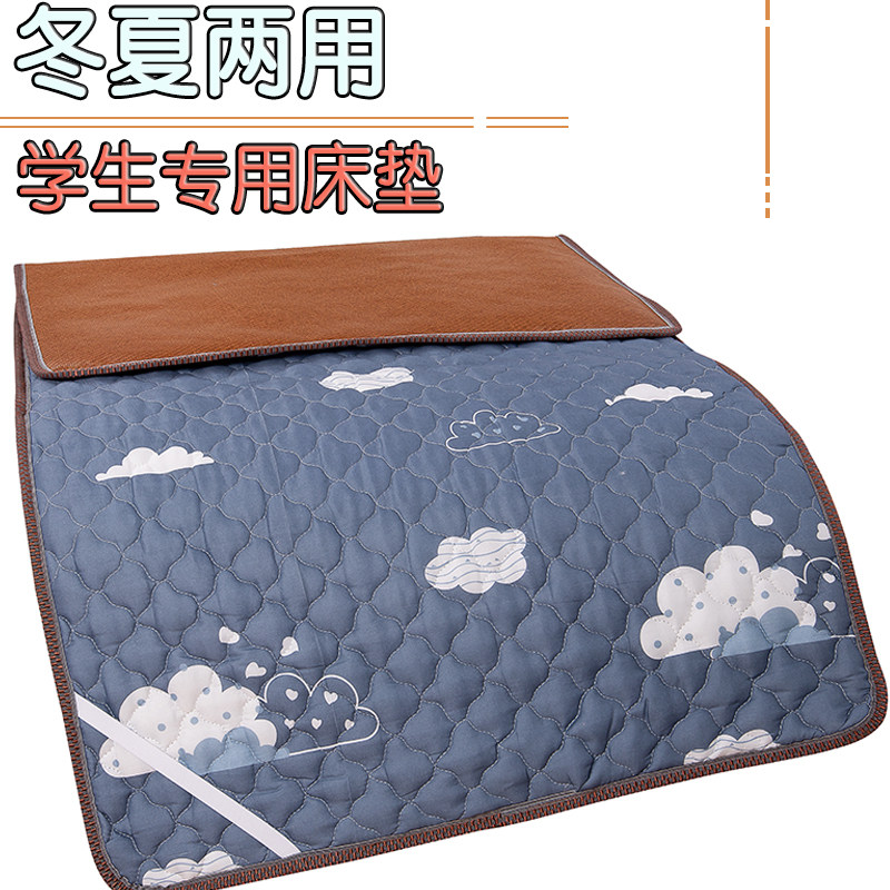Cold and warm coconut palm Student Dormitory Winter Summer Dual-use Folding Mattress Dorm Room Upper And Lower Bedding Cushion Subbed by tatami bed bedding