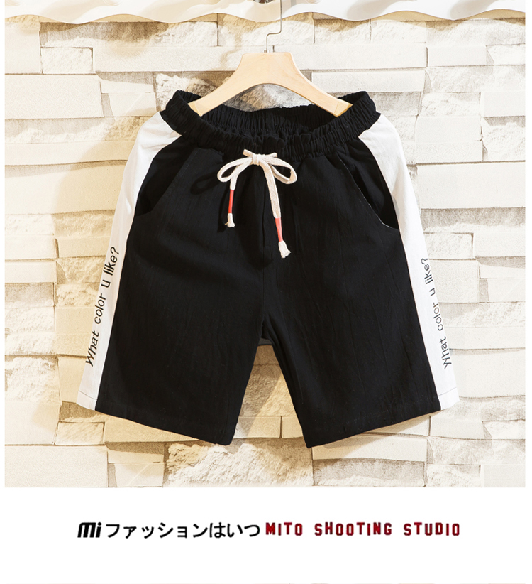 Mùa hè 13 thanh thiếu niên 14 bé trai lớn 15 quần nam cotton 16 năm quần short 17 tuổi học sinh trung học cơ sở - Quần Jogger quần kaki