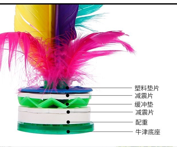 Gardenia 毽 Feather 毽 bóng trò chơi thể dục xây dựng đặc biệt trẻ em đá chính spline - Các môn thể thao cầu lông / Diabolo / dân gian 	cầu đá gà	