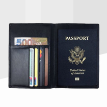 Amazon explosion leather passport bag RFID passport card bag Anti-scanning anti-radio frequency identification card set Passport holder