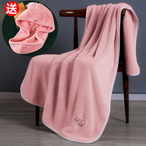 Dry hair cap bath towel two-piece dry hair cap and bath towel womens 2021 New extra thick bath towel thick two-piece set