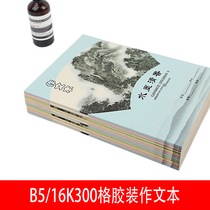 B5 Primary School plastic 300 cell text student diary notebook notepad 16K diary language homework book