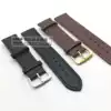 Black brown flat grain pin buckle leather strap PU leather men and women 12 14 16 18 20 22 Watch accessories