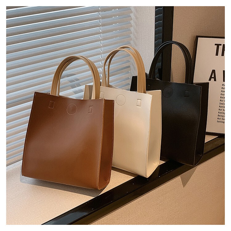 Trendy Women's Vertical Bag 2025 New Style Bag Trendy Lunch Box Commuter Bag Large Capacity Handbag Tote Bag