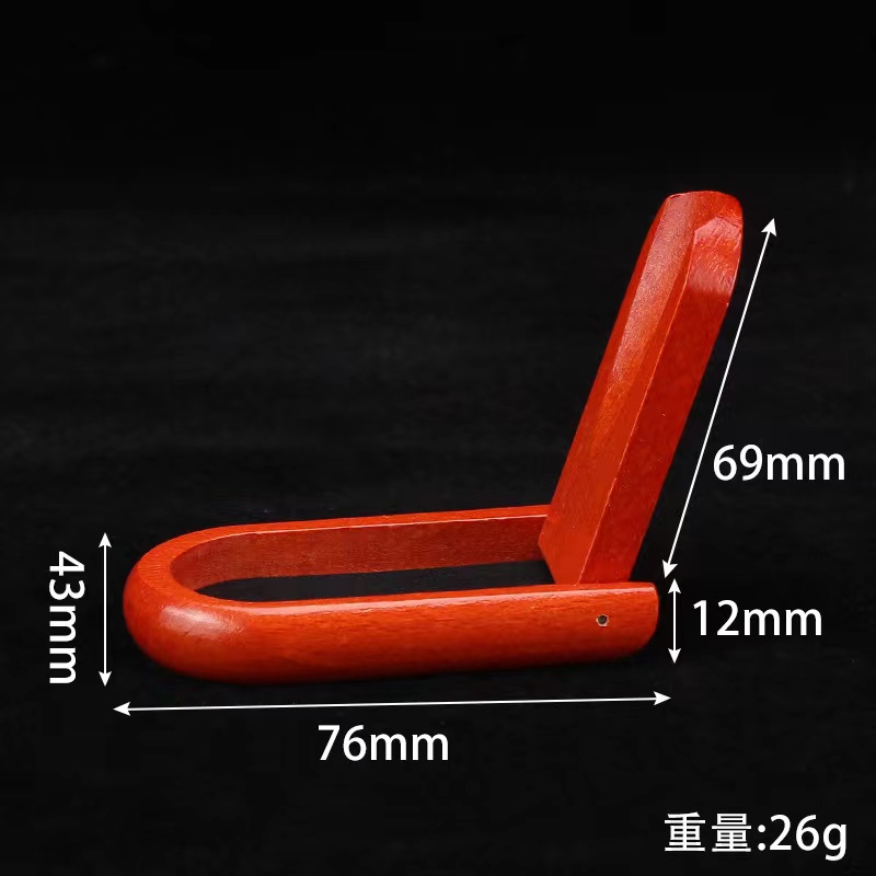 Pipe rack solid wood single seat stable single bucket frame straight bucket curved bucket folding support frame pipe accessories