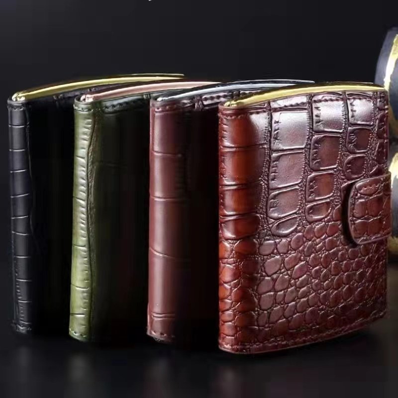 Personality fashion cigarette box 10 packed anti - pressure men's smoke - jacket gift box