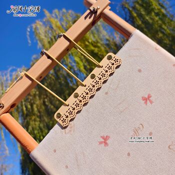 ຜ້າຍືດໄມ້ clip stitch cross stitch embroidery stretch cloth side clip fixed clip to tighten the embroidery cloth artifact stretch cloth clip