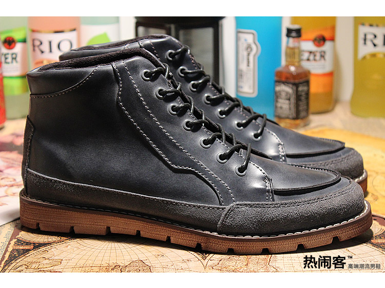 49 nhân dân tệ bị phá mã giải phóng giày nam cao Anh retro Martin giày thường giày mùa đông giày bình thường giày thủy triều giày cao cổ trắng