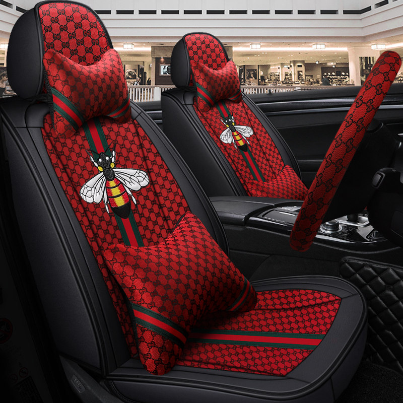 20 new car cushion fabric all-bag Foos Corolla seat cushion fashion net red seat car decoration cushion all season