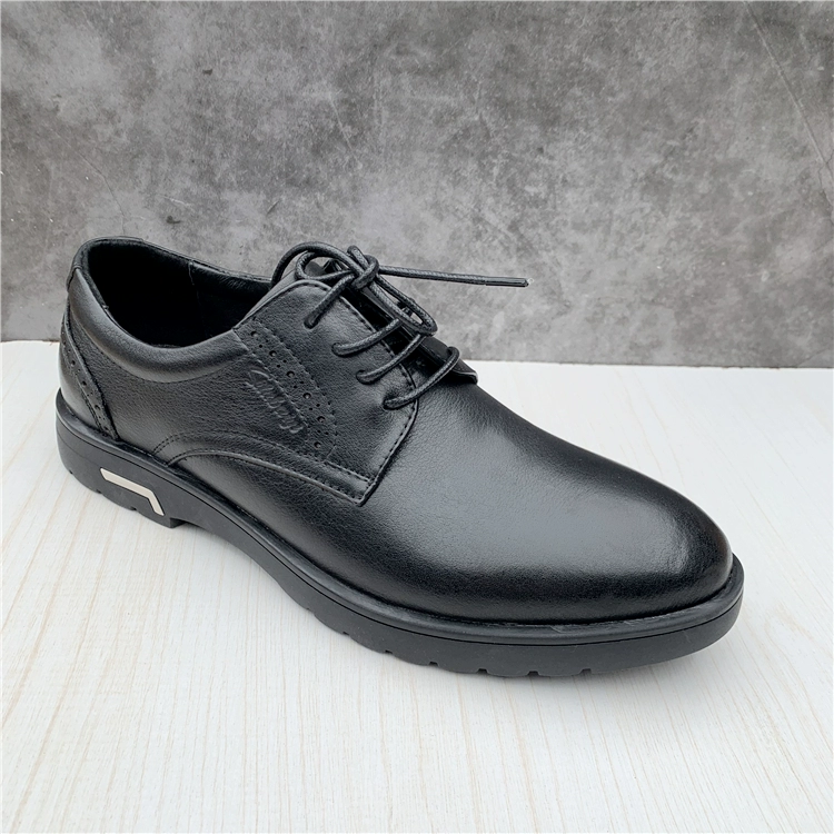 2020 mùa xuân thông quan nhà máy bán hàng lớp đầu tiên da bò đơn giản ren-up thấp-top trang trọng mặc thường xuyên của Anh giày da nam - Giày thấp
