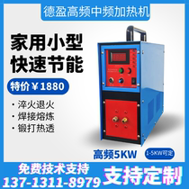 High frequency induction heating machine 220V small metal brazing machine melting quenching annealing electromagnetic induction heater