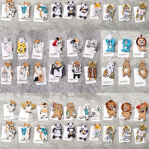 Japan pokefasu cute creative embroidery rabbit pin badge brooch clothes fashion wild diy accessories