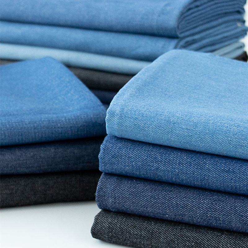 High-quality single cotton washed denim spring/summer pants apron garment bag jacket high quality denim fabric