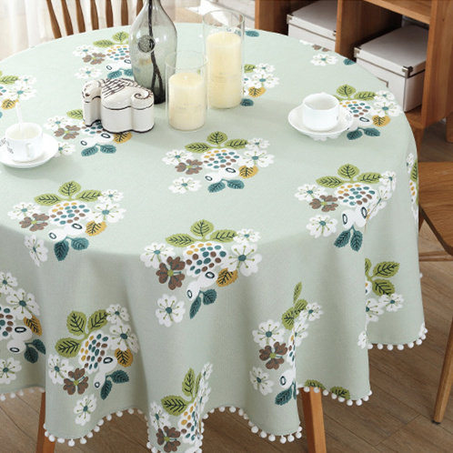 New high-quality high-quality cotton and linen pastoral small fresh printing tablecloth sofa cushion curtain cotton and linen fabric