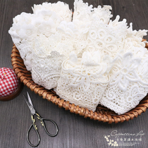 0 5 price premium white milk silk embroidery cotton clothing accessories wide skirt hem DIY accessories Flower side lace