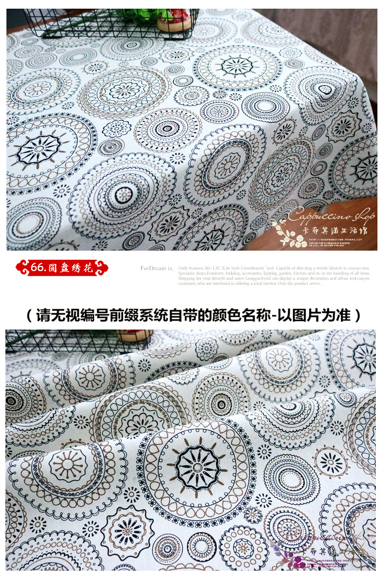 Hoa in cotton linen chất liệu Cát phát hành handmade tự làm khăn trải bàn rèm vải nền linen vải vải