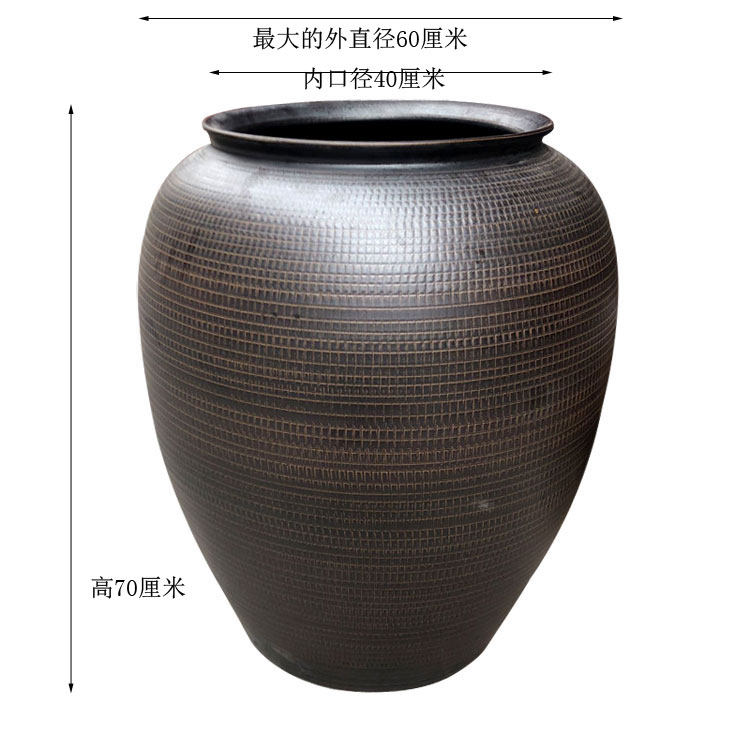 Jingdezhen ceramic water tank large special everyone uses old-fashioned 200 jin water storage tank 100 jin 50 fish tank lotus tank