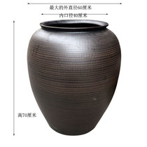 Jingdezhen Ceramic Water Tank Large Large Household Old-fashioned 200 Jin Water Storage Tank 100 Jin 50 Fish Tank Lotus Cylinder