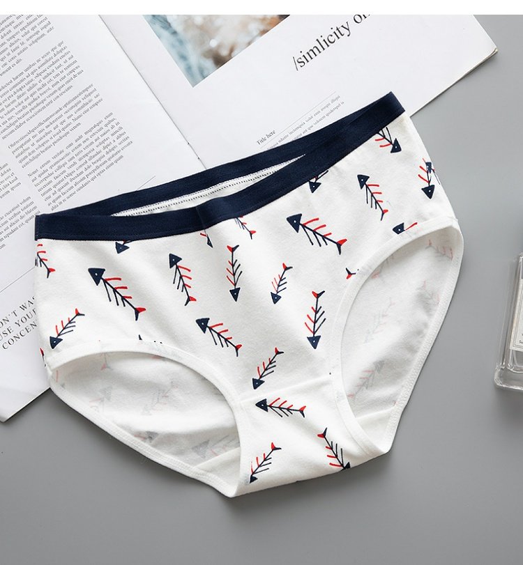 100% cotton underwear Đồ lót kháng khuẩn nữ eo giữa gợi cảm nữ cotton tam giác đáy quần cotton cô gái bán buôn quần lót bé gái