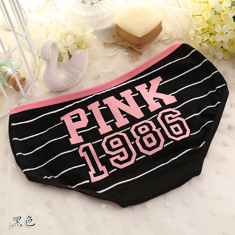 Cotton dễ thương ladies sinh viên cô gái trung eo thoải mái bông underwear chữ thể thao tóm tắt bán buôn