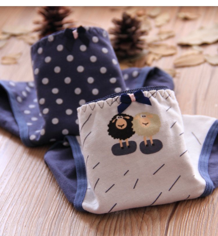 Phụ nữ có thể học bán đồ lót gợi cảm hình con dê bằng vải cotton dễ thương quần chip nam