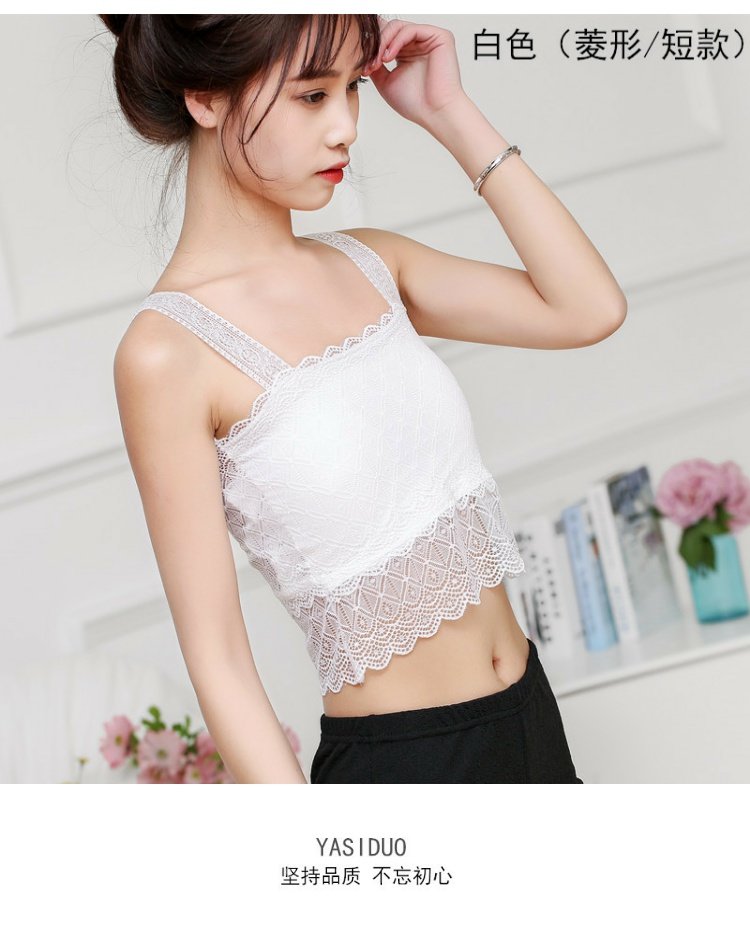 Ren ống hàng đầu phụ nữ gợi cảm ngực chống ánh sáng cơ sở đồ lót dây đai áo ngực ngắn mùa hè mỏng ngực bán buôn áo bra 3 dây
