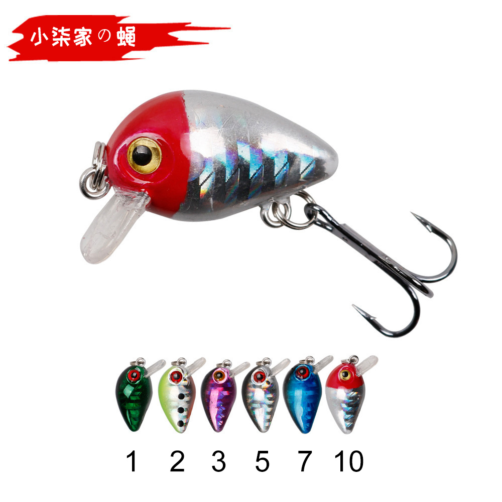2 8cm 2 1g Luia rock small fat sub micro-matter false bait hard bait crank bionic long tongue teething sea-rock fishing
