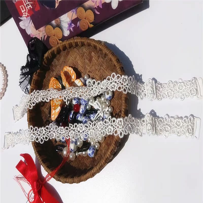 Sexy openwork ren hoa áo ngực với dây đeo đồ lót vô hình dây đeo vai phụ kiện chéo đẹp trở lại treo cổ màu đen quan lot nu