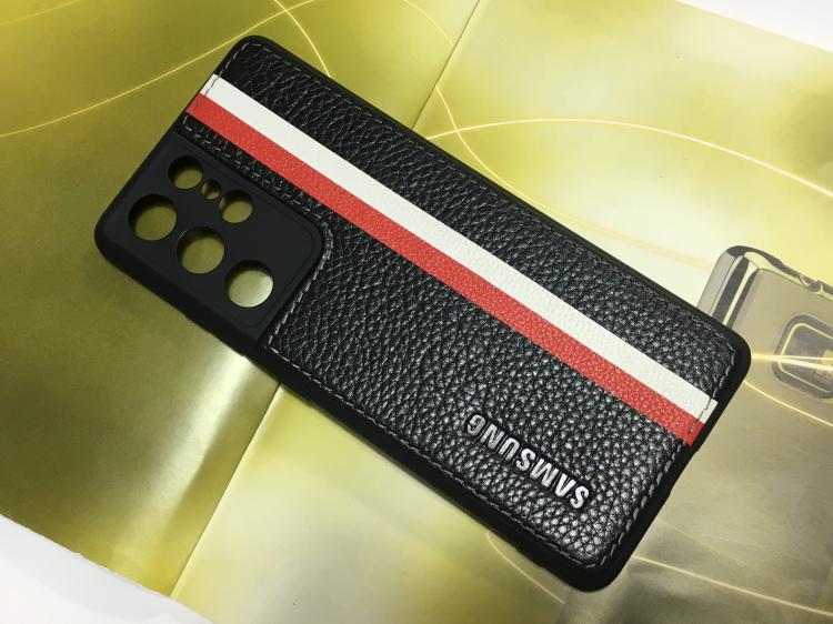 Suitable for Samsung S21Ultra Mobile Phone Case, Genuine Leather Case, Full Lens Protection, S21U Anti-Fall Protection, Ultra-Thin G9980 Internet Celebrity Lens Full Cover Case