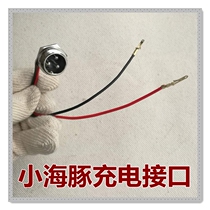 Little dolphin mini electric car charger interface charging socket aviation head connector Ice Lan charging port