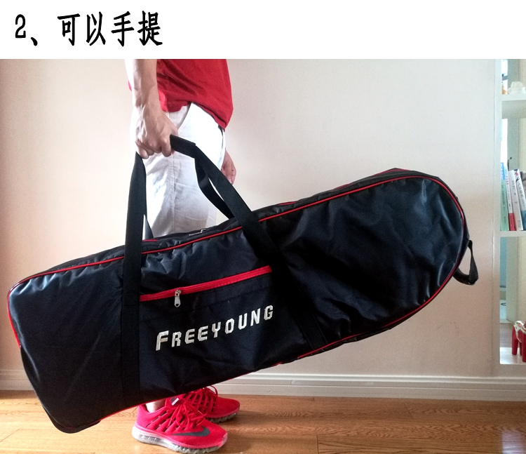 Túi lưu trữ xe tay ga điện Xilupu Q8Q13 với túi tải ròng rọc có thể kéo túi xe gấp 10 inch - Trượt băng / Trượt / Thể thao mạo hiểm xe trượt patin