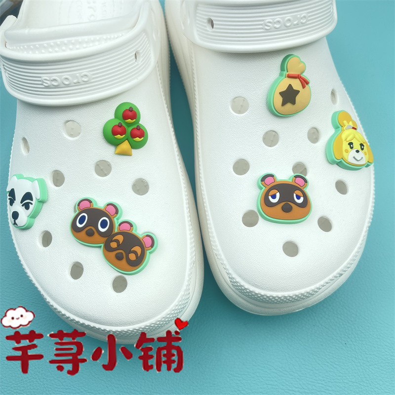 New Crocs Accessories, Shoe Charms, Shoe Decorations, Animal Crossing Shoe Buckle Accessories, Crocs