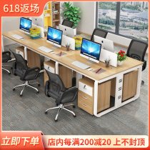 Staff Desk Brief Modern 2 4 6 People Office Furniture Computer Table And Chairs Portfolio Staff Working Position Screen