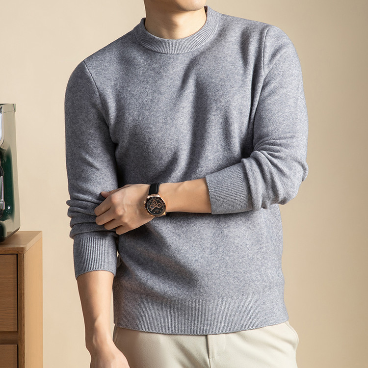 Round Neck Wool Blend Fashionable Urban Spring and Autumn Knitwear/Sweater Round Neck Wool Blend Fashionable Urban Spring and Autumn Knitwear/Sweater