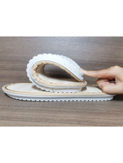 Подошвы 五送一/孺子牛舒心亚麻凉鞋底白色拖鞋底子牛筋底手工编织diy防滑