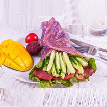 Wuhan purple potato hand-caught cake 100 pieces potato flavor combination Commercial purple potato hand-caught cake 120g flatbread pancakes