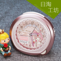 Japan seiko seiko Silent Alarm Clock children student cute cartoon night light Melody Melody gift