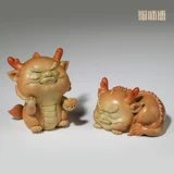 铜师傅 Медные украшения «Благоприятный Руйи Дракон» Год Дракона Зодиака Настольные украшения для гостиной, ТВ-шкафа, украшения