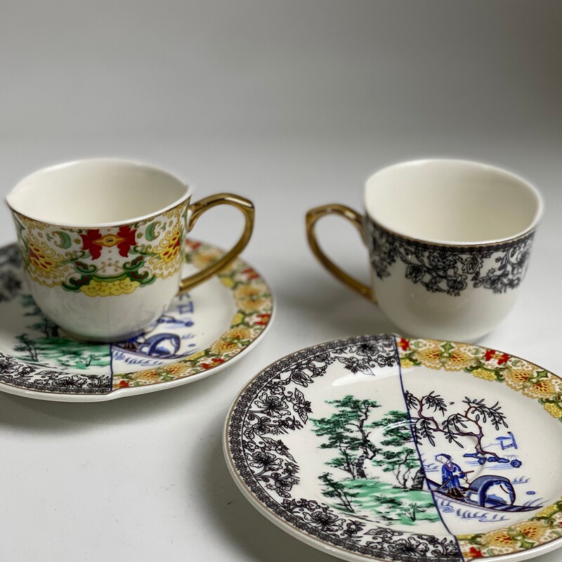 Exported to Turkey, Exquisite Concentrated 70ml Small-Capacity Espresso Cups and Saucers Exported to Turkey, Exquisite Concentrated 70ml Small-Capacity Espresso Cups and Saucers