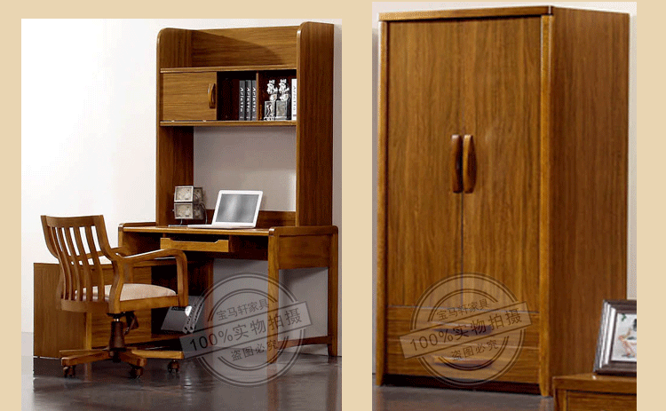 Bộ đồ nội thất cho trẻ em Trung Quốc mới Bộ đồ nội thất Prince Suite Kết hợp Princess Suite Bộ ba mảnh đặc biệt giường gỗ đẹp